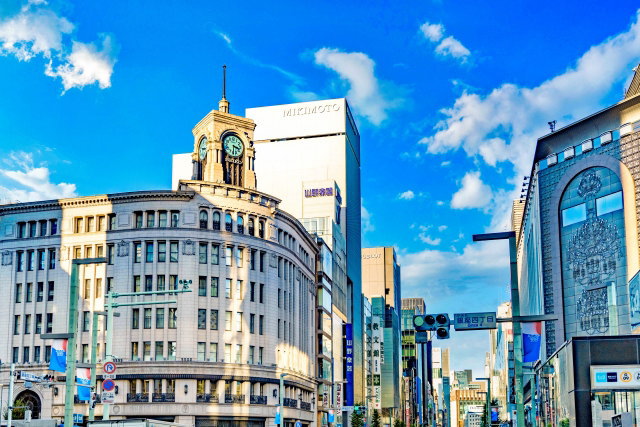 中央区の風景（銀座の街並み）